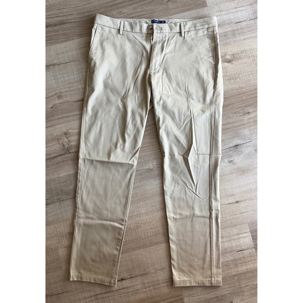 Dockers Signature Khaki Slim Fit Flex Comfort Tan Chino Pants Mens 38x32